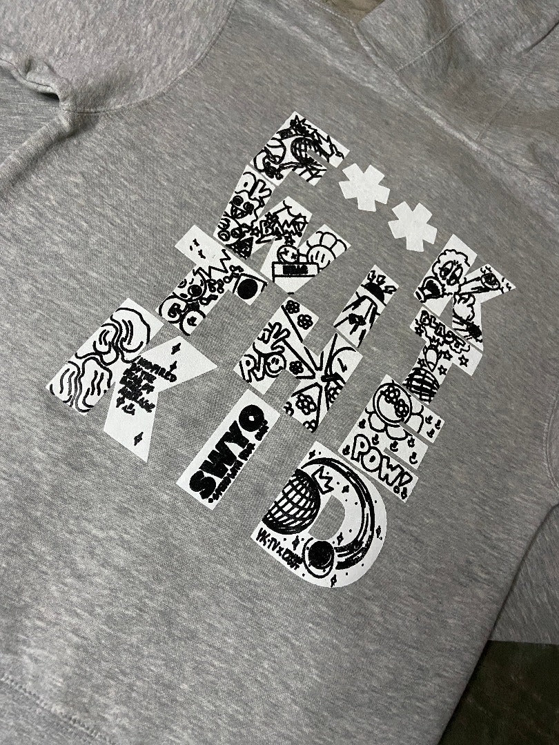 F**k Wit The Kid Zip Up Hoodie (Grey)