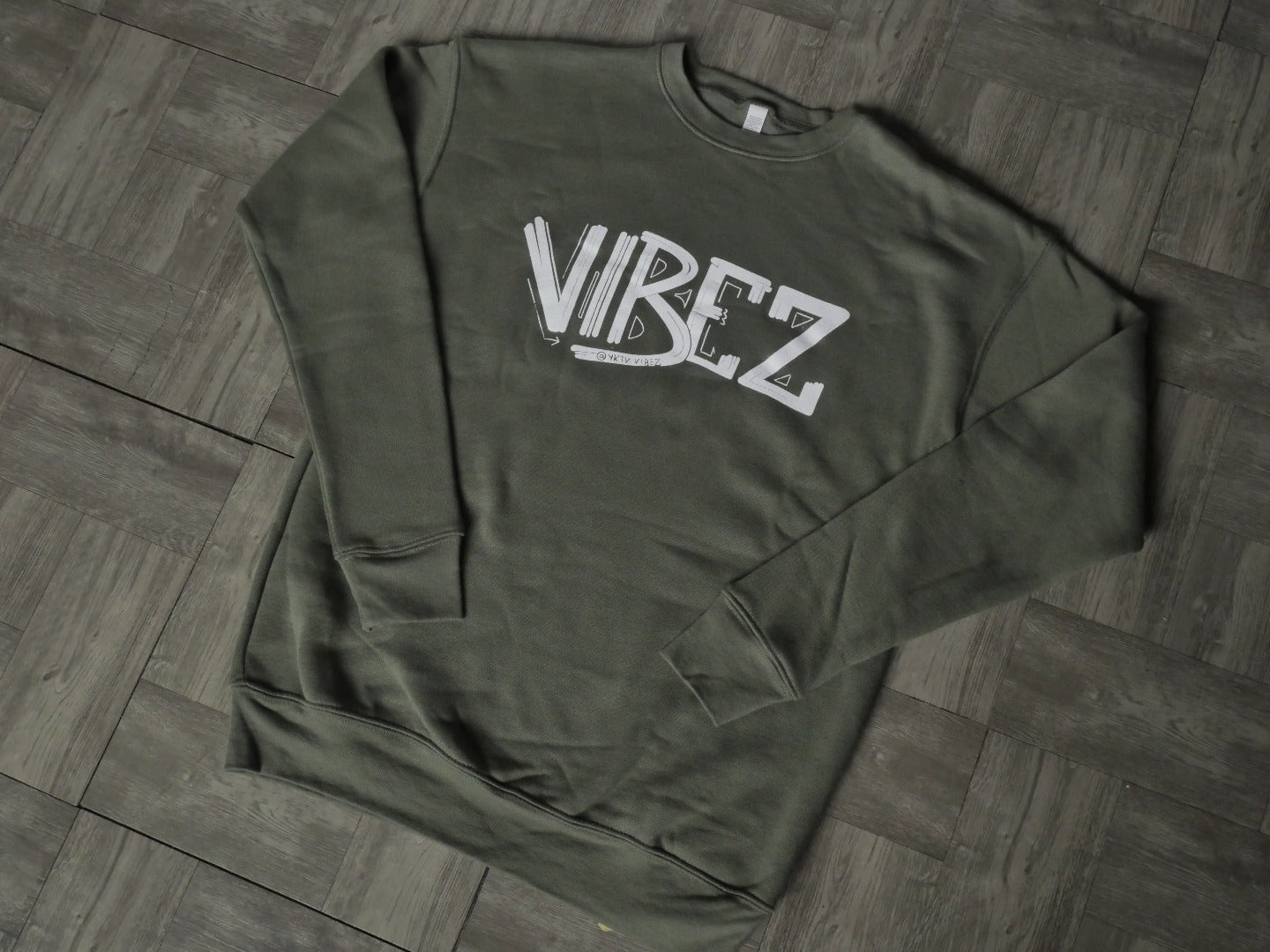 Vibez Crewneck (Olive Green)