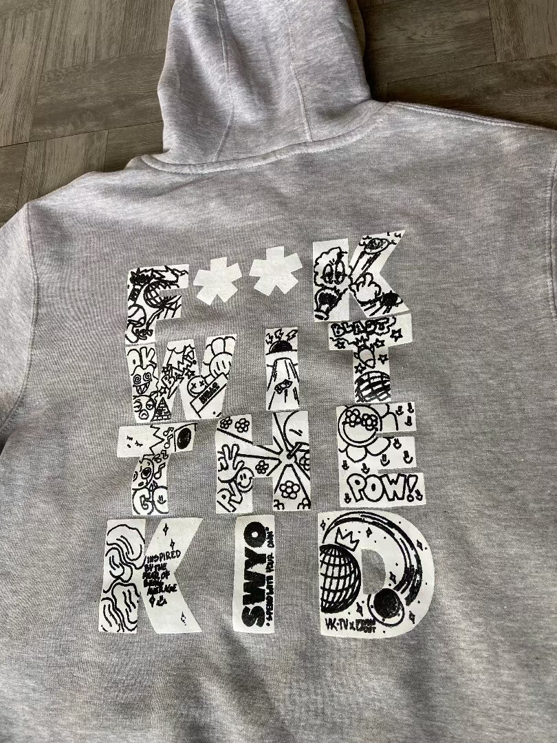 F**k Wit The Kid Hoodie (Grey)