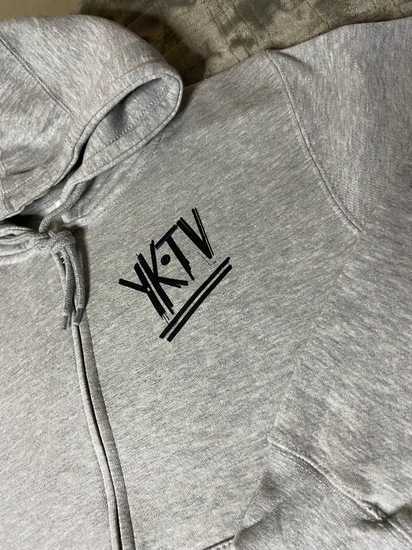 F**k Wit The Kid Zip Up Hoodie (Grey)