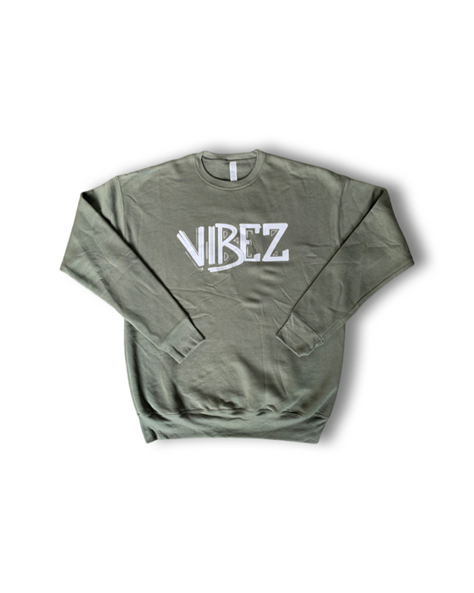 Vibez Crewneck (Olive Green)