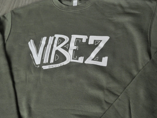 Vibez Crewneck (Olive Green)